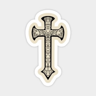 Black Celtics cross Magnet