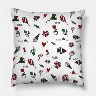 Free Pattern Hand drawn Pillow