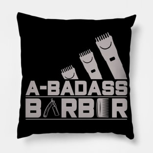 Barber Design A Badass Barber 56 Pillow