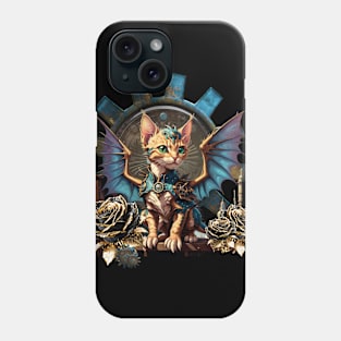 Wonderful fantasy steampunk cat. Phone Case