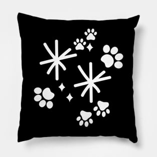 Cat Paws With Sparkles Pillow