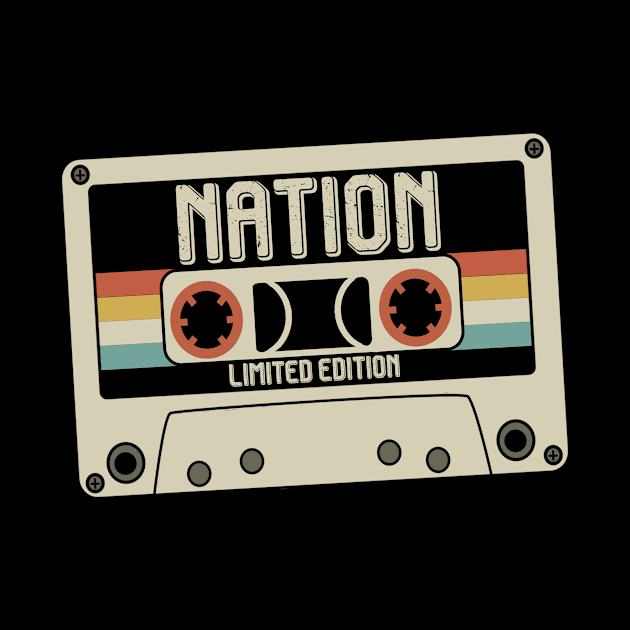 Nation  - Limited Edition - Vintage Style by Debbie Art