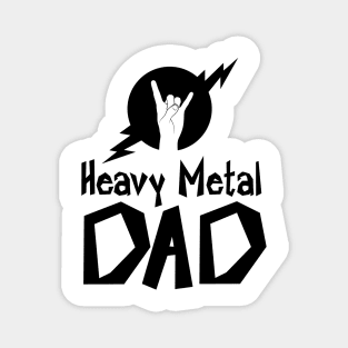 Heavy Metal Dad with Horns Magnet