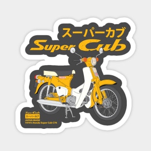 The classic 1970's Honda Super Cub C70 Magnet