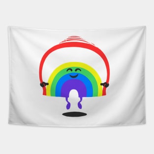 Rainbow Jump Rope Tapestry