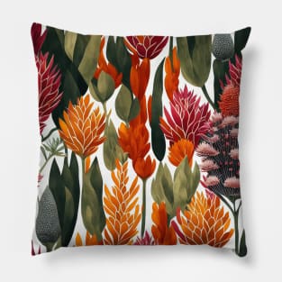 Chromatic Botanic Abstraction #35 Pillow