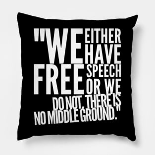 Real free speech Pillow