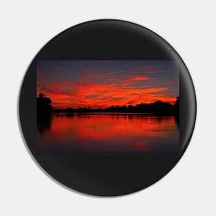 Sunset on the Wall Pin