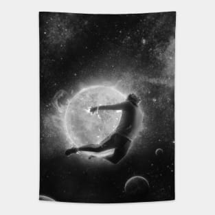 Stellar Conections BW Tapestry