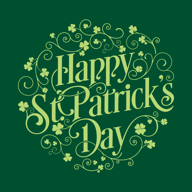 Happy Saint Patrick Day t shirt green lucky shirt by OutfittersAve