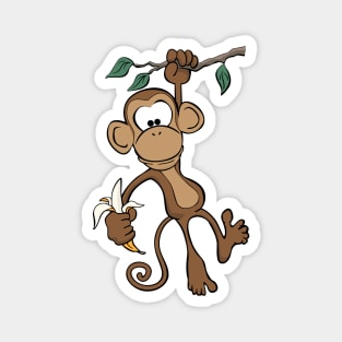 Cute Cartoon Monkey Magnet