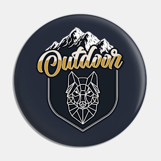 Outdoor Wolf Pin