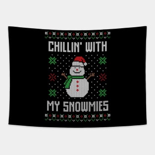 We are Snowmies Family Friend Xmas Gift Ugly Tapestry
