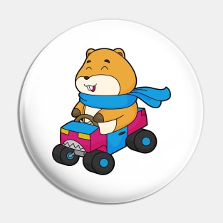 Hamster Car Pin