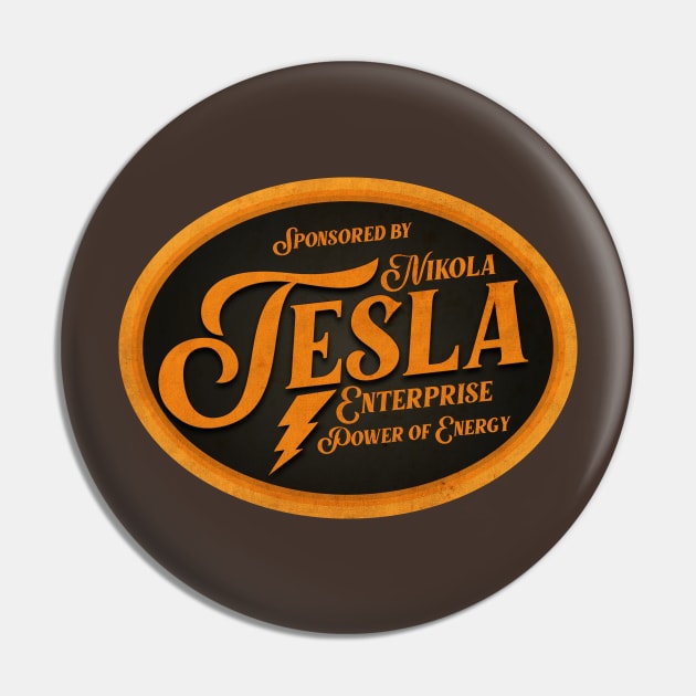 Vintage Tesla Enterprise Pin by CTShirts