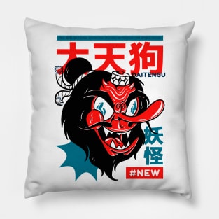 Japanese Samurai Mask New Urban Style Pillow