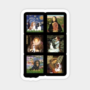 For Art Lovers - a Composite of Cavaliers in Famous Masterpieces Magnet