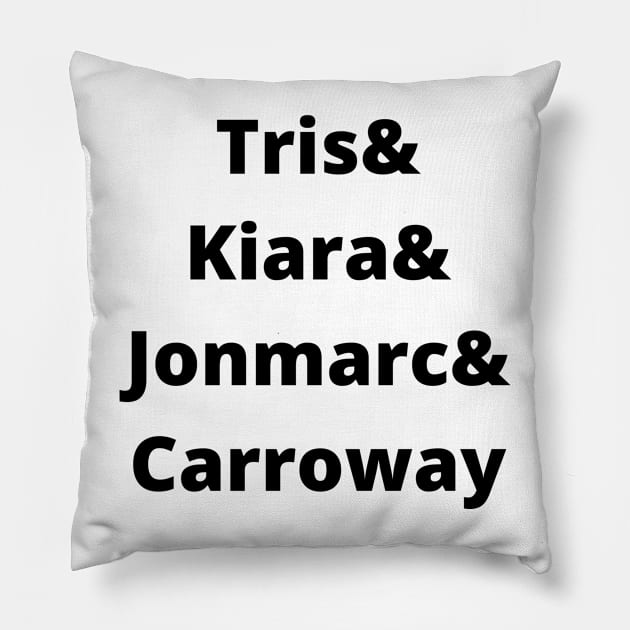 Tris and the Gang Pillow by Martin & Brice