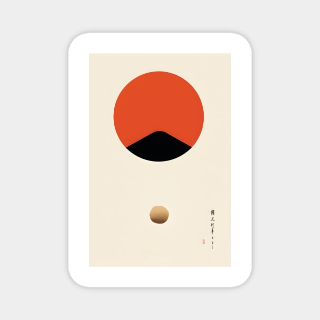 Japanese Inspired Design Magnet by tommytyrer