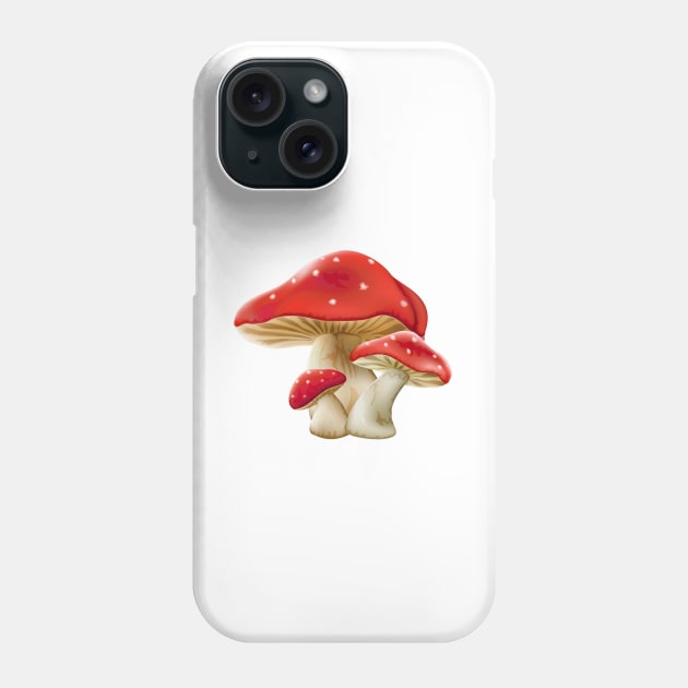 Mushrooms Phone Case by dcohea