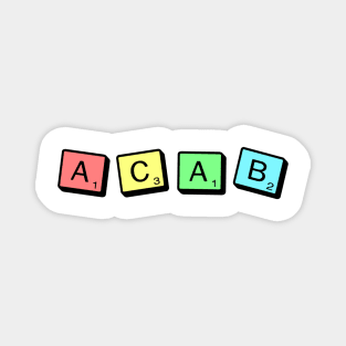 ACAB Scrabble Magnet