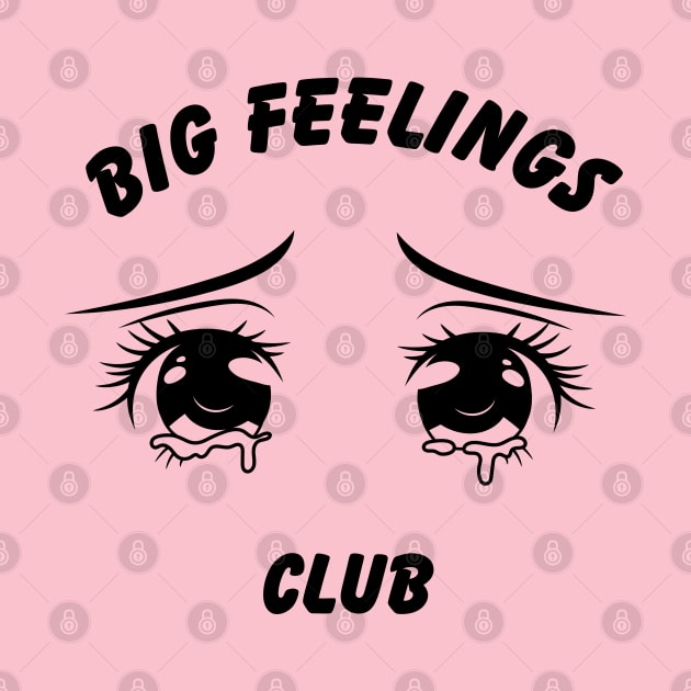 Big Feelings Club anime eyes design by kuallidesigns