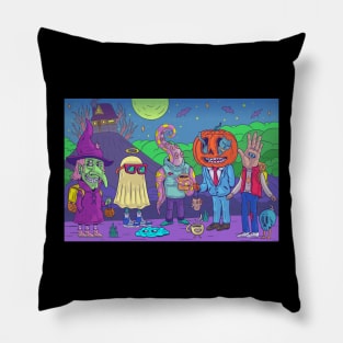 Halloween spooky creatures Pillow