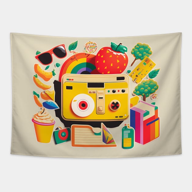 Virtual Picnic Necessities Tapestry by AIRGB