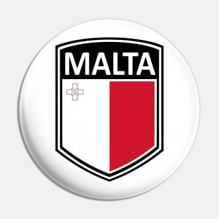 Flag Shield - Malta Pin