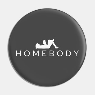 Homebody Book Lover Pin