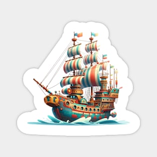 Ship illustration Magnet