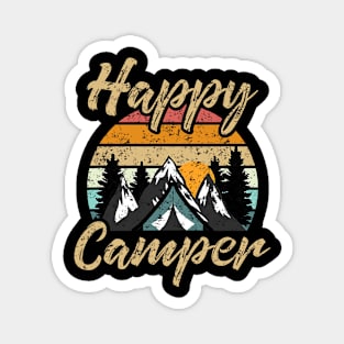 Funny Camping Hiking Lover Present Happy Camper Gift Magnet