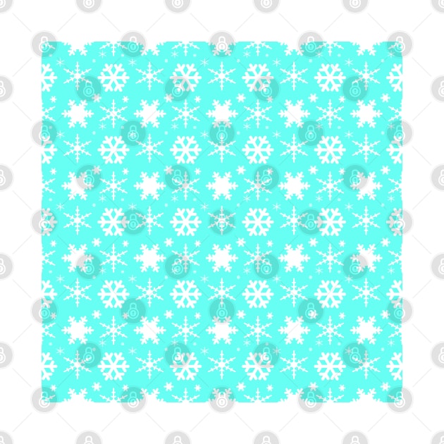 Snowflakes Mint by BlakCircleGirl