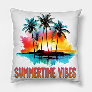 Summertime vibes - Made In The 80s Retro Pillow