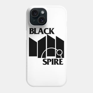 Black Spire Flag -for light colored shirts Phone Case