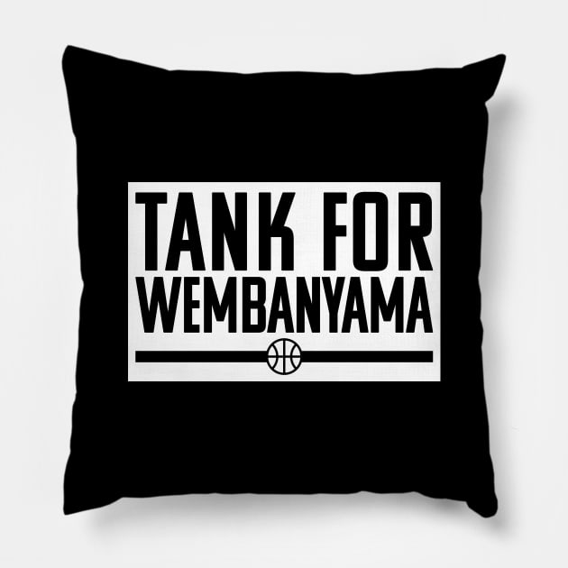 Tank For Wembanyama - Victor Wembanyama Pillow by sportsign