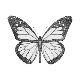 Hand drawn Butterfly using dot work T-Shirt