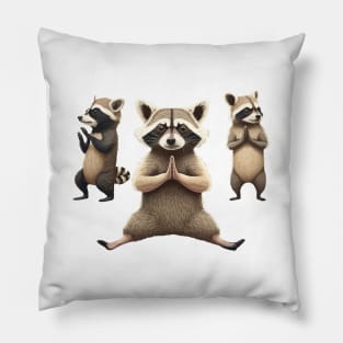 My Yoga Raccoon Master Pillow