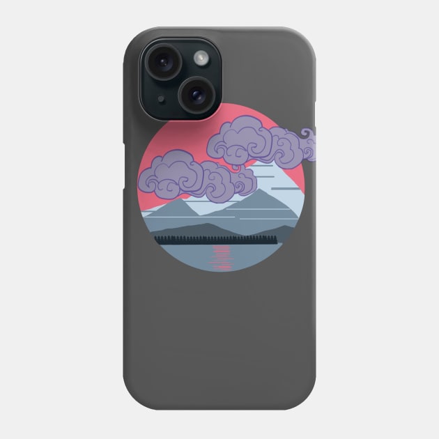 Clouds Over the Mountains Phone Case by SyntheticLightning