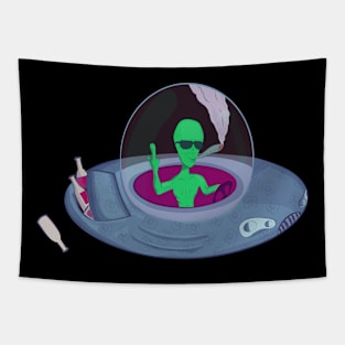 Alien partygoer Tapestry