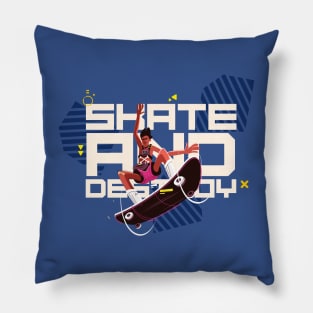 Skate And Destroy Pillow