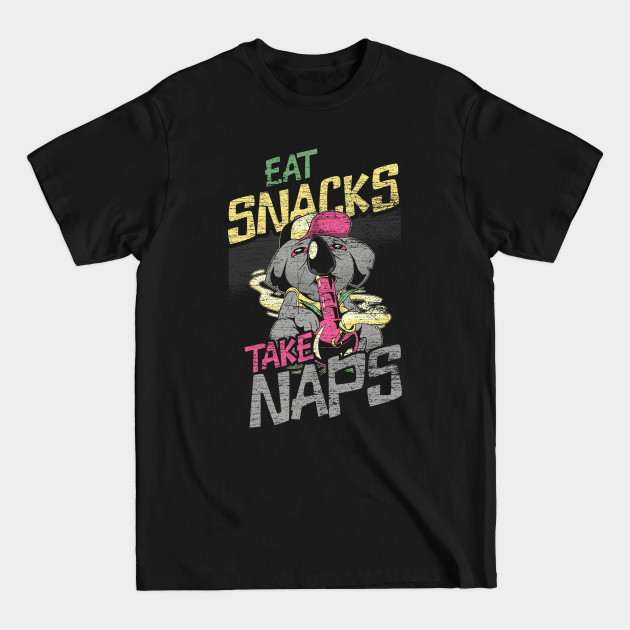 Discover Koala Eat Snacks And Take Naps Retro Stoner - Stoner - T-Shirt