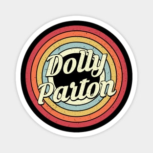 Dolly Proud Name Retro Rainbow Tribute Magnet