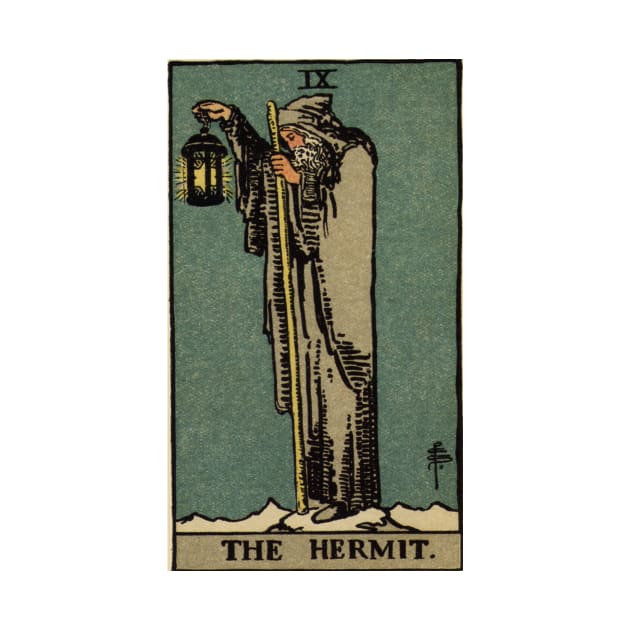 Tarot Card - The Hermit by ghjura