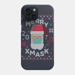 Merry Xmask 2020 - Santa Wearing Mask Phone Case