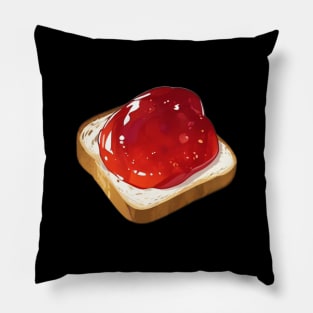 Strawberry Toast Strawberries Kawaii Yummy Sandwich Vintage Retro Since Bread Loaf Pillow