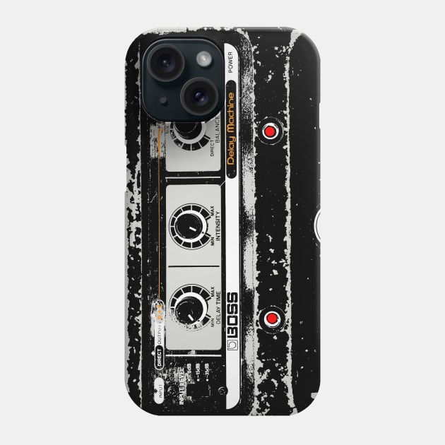 Boss Delay Machine / Guitar FX Fan Art Design Phone Case by DankFutura