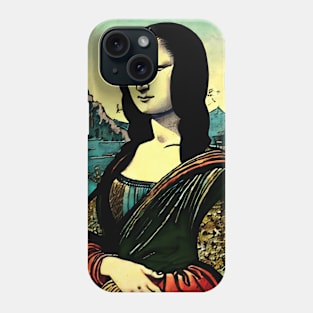 Mona Lisa Ukiyo-e Vintage Japanese Traditional Phone Case