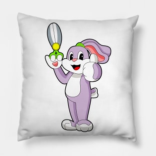 Rabbit Hairdresser Scissors Pillow