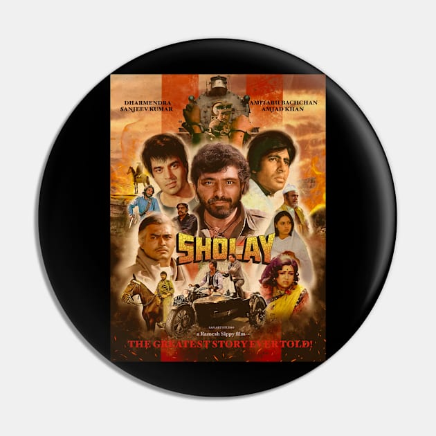 Sholay Pin by SAN ART STUDIO 